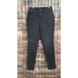 Time and Tru black denim stretch high rise curvy jeans women’s size 6